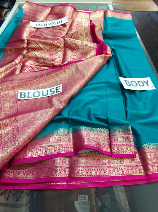 Italian Crape Mysore Silk Rich Pallu 2