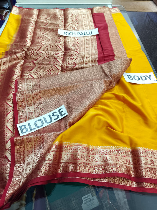 Italian Crape Mysore Silk Rich Pallu 5